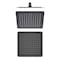 Kibi Cube 10 Metal Ultra Thin Profile Rain Shower Head 1.75 GPM - Matte Black SH1003MB - alternate 1